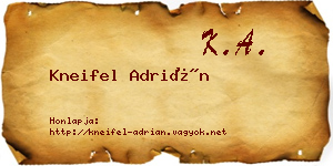 Kneifel Adrián névjegykártya