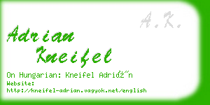 adrian kneifel business card